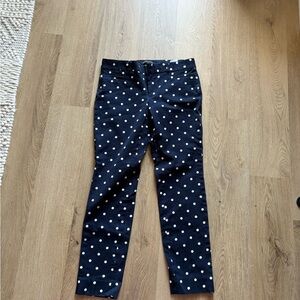 Banana Republic Dark Blue Pants with White Dots